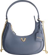 True Religion Zip Top Crescent Hobo Bag