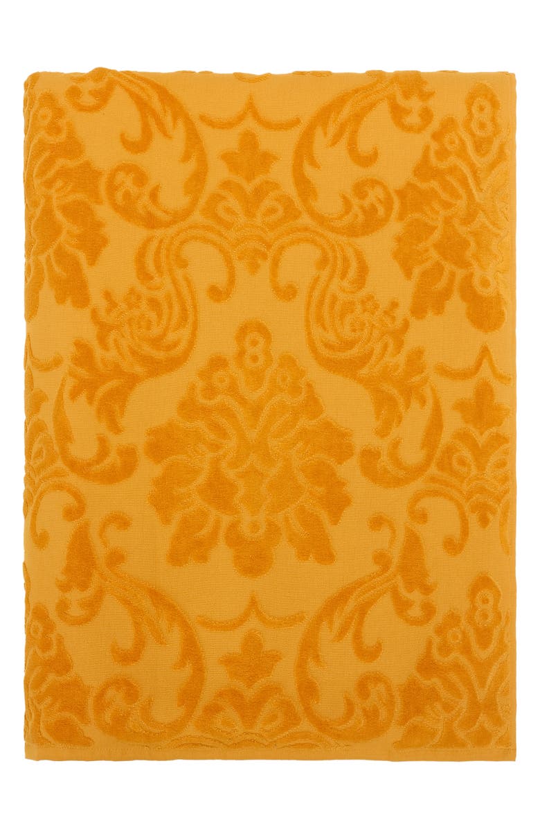 Dolce&Gabbana DG Logo Jacquard Beach Towel, Main, color, Gold