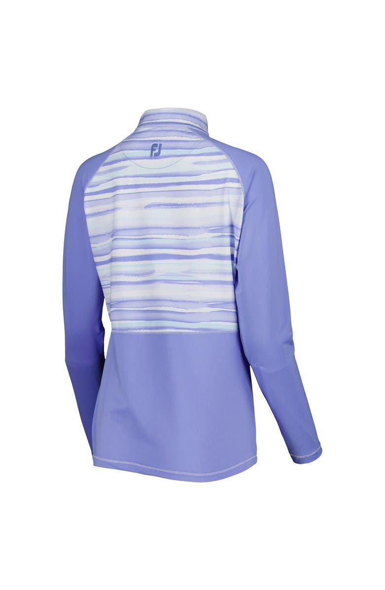 FOOTJOY Women's FootJoy Purple Arnold Palmer Watercolor Raglan Half-Zip Top, Alternate, color, 