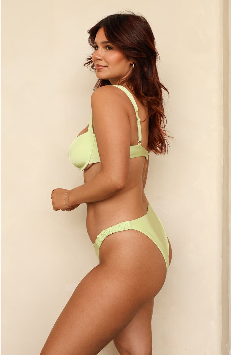 Dippin Daisys Belle Side Scrunch Bikini Bottom, Alternate, color, Butterfly