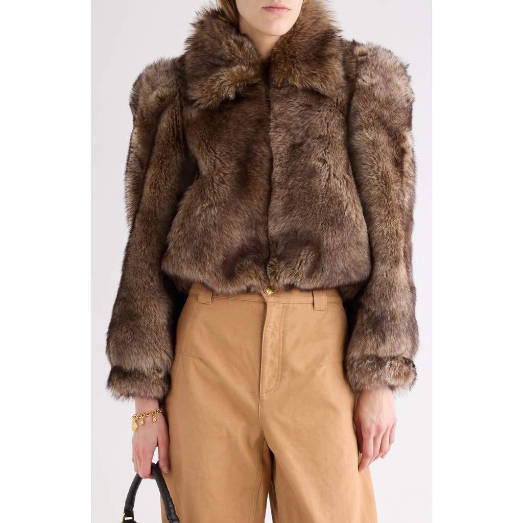 Chloé Genuine Shearling Jacket in Pure Brown at Nordstrom, Size 42