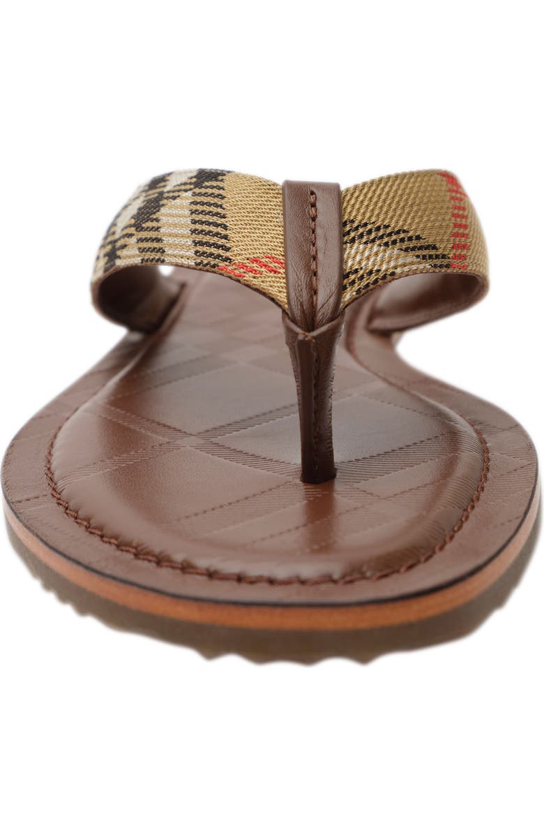 Burberry Pavillion Check Flip Flip, Alternate, color, Sand Ip Check
