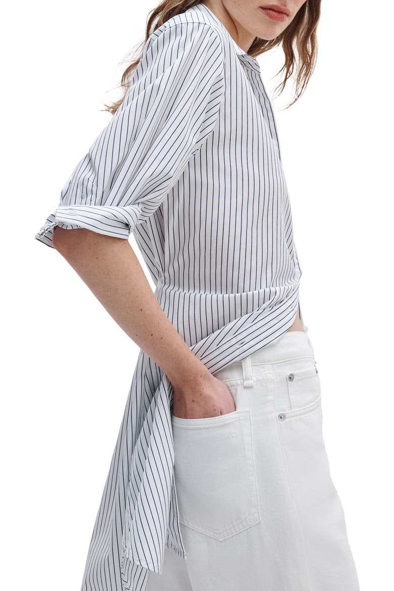 Andi High Waist Ankle Wide Leg Jeans, Alternate, color, WHITE