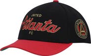 Mitchell & Ness Men's Mitchell & Ness Black Atlanta United FC Team Script 2.0 Stretch Snapback Hat