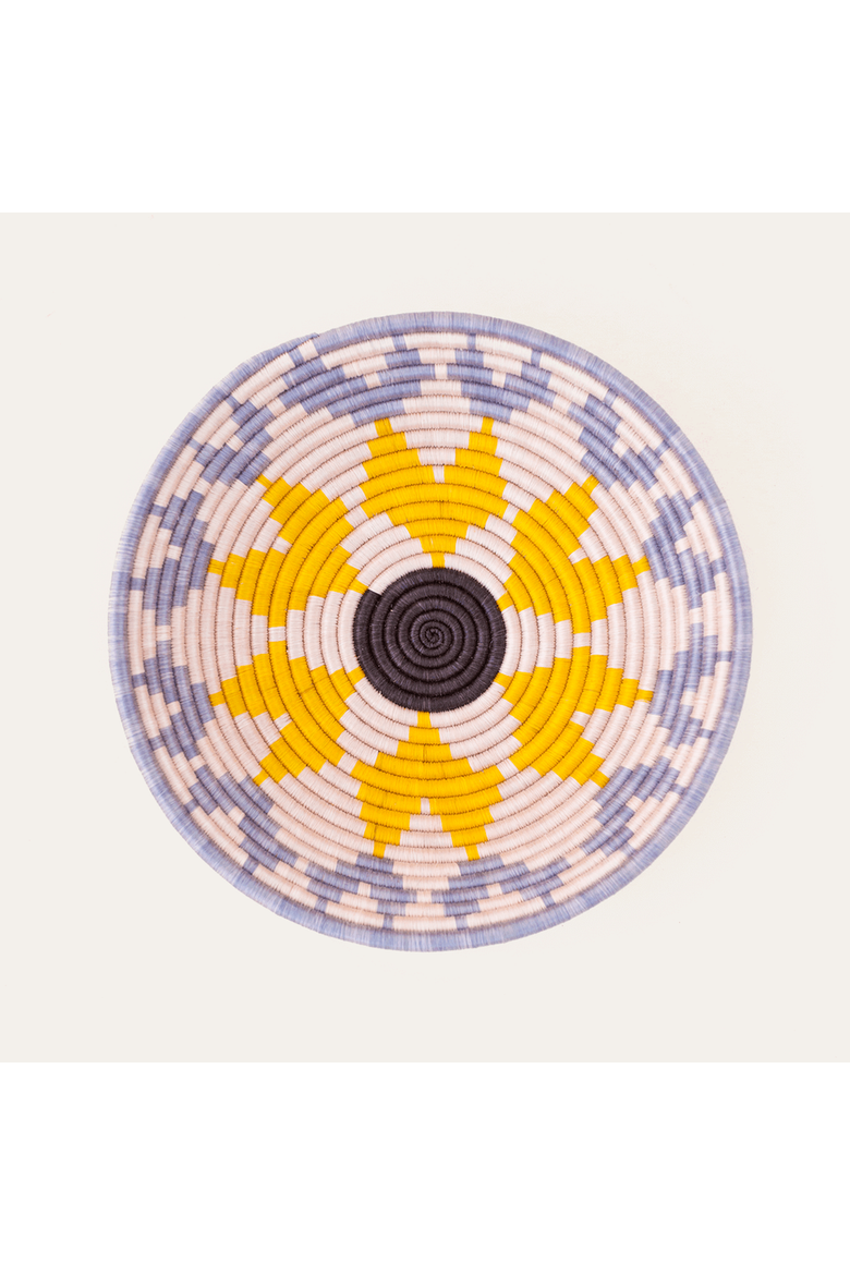 Annie B. Plateau Basket, Alternate, color, Hand-dyed sunflower motif