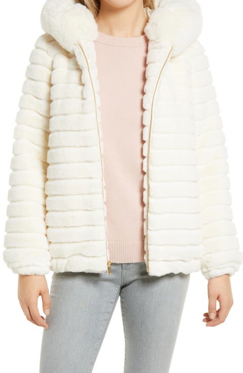 Hooded Faux Fur Jacket