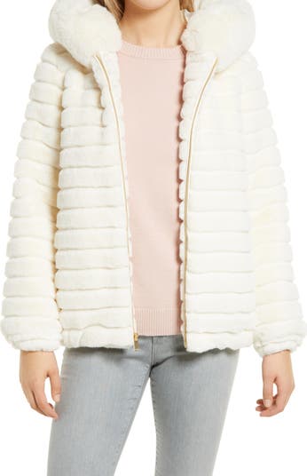 Gallery Hooded Faux Fur Jacket Nordstrom