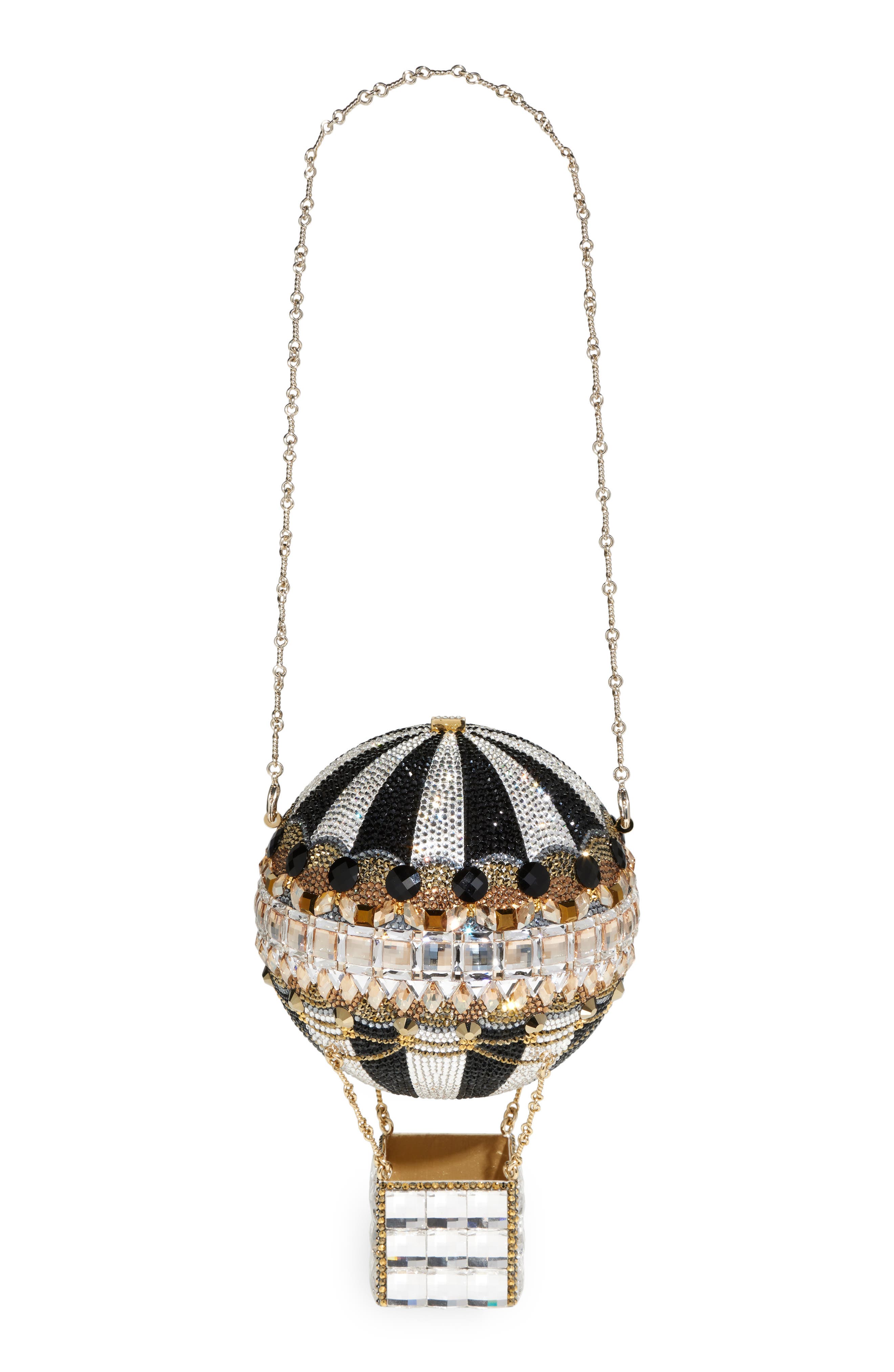 JUDITH LEIBER COUTURE Hot Air Balloon Crystal Embellished Clutch, Main, color, 