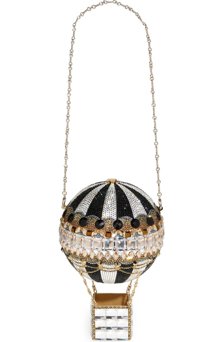 JUDITH LEIBER COUTURE Hot Air Balloon Crystal Embellished Clutch, Main, color,