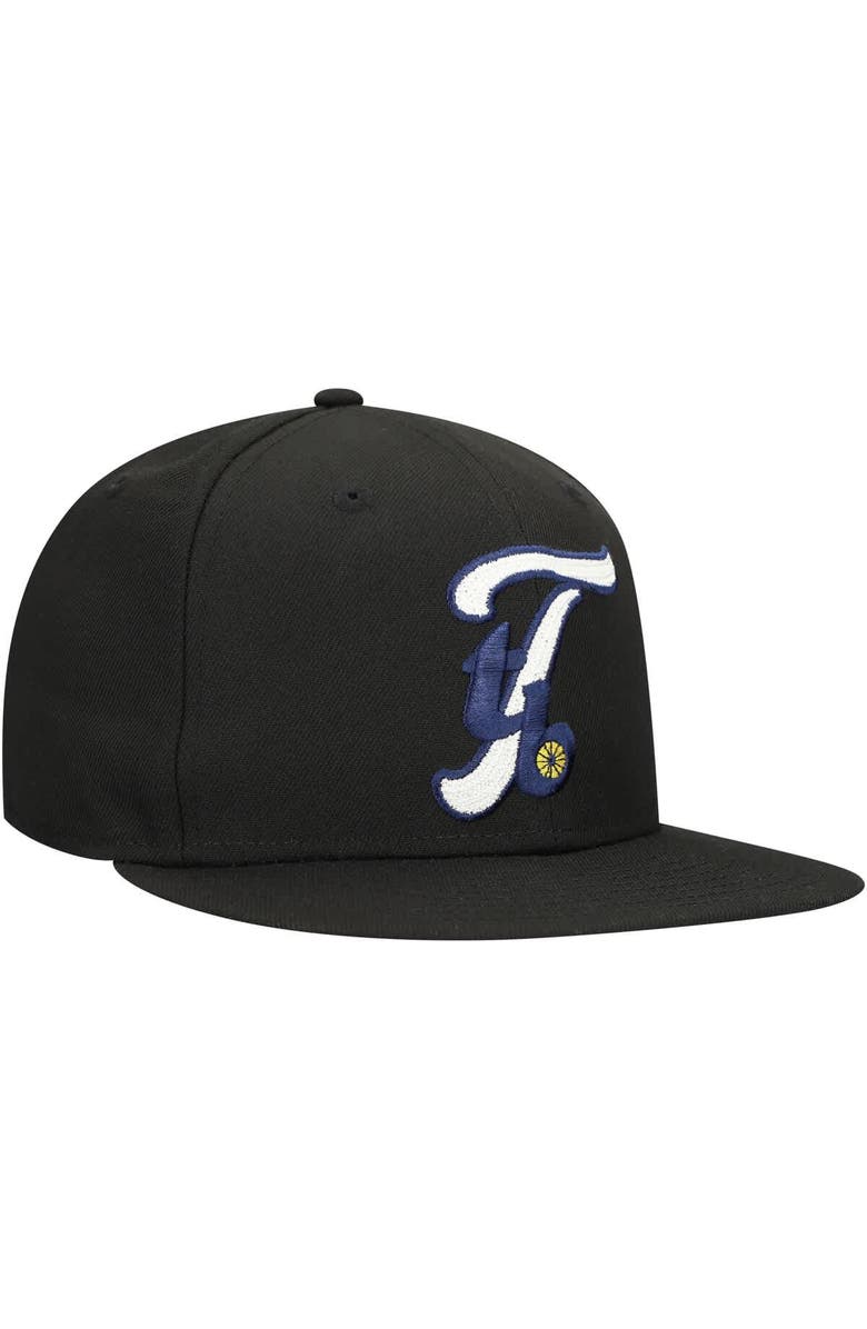 New Era Men's New Era Black Tampa Bay Rays Duo Logo 2.0 59FIFTY Fitted Hat, Alternate, color, Black