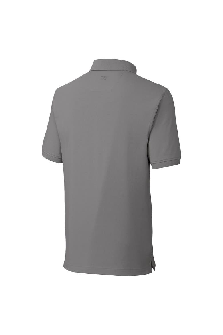 Men's Cutter & Buck Steel Western Kentucky Hilltoppers Advantage Tri-Blend DryTec Pique Polo, Alternate, color, Steel