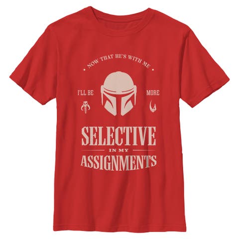 Boy's Star Wars The Mandalorian and Grogu Selective In My Assignments  Graphic T-Shirt