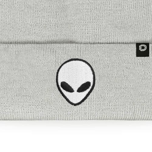 Dalix Alien Beanie In Light Gray
