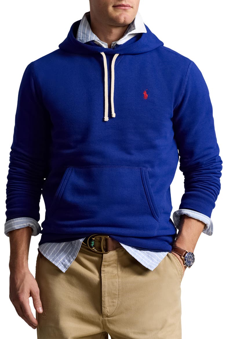 Cotton Blend Hoodie, Main, color, HERITAGE ROYAL