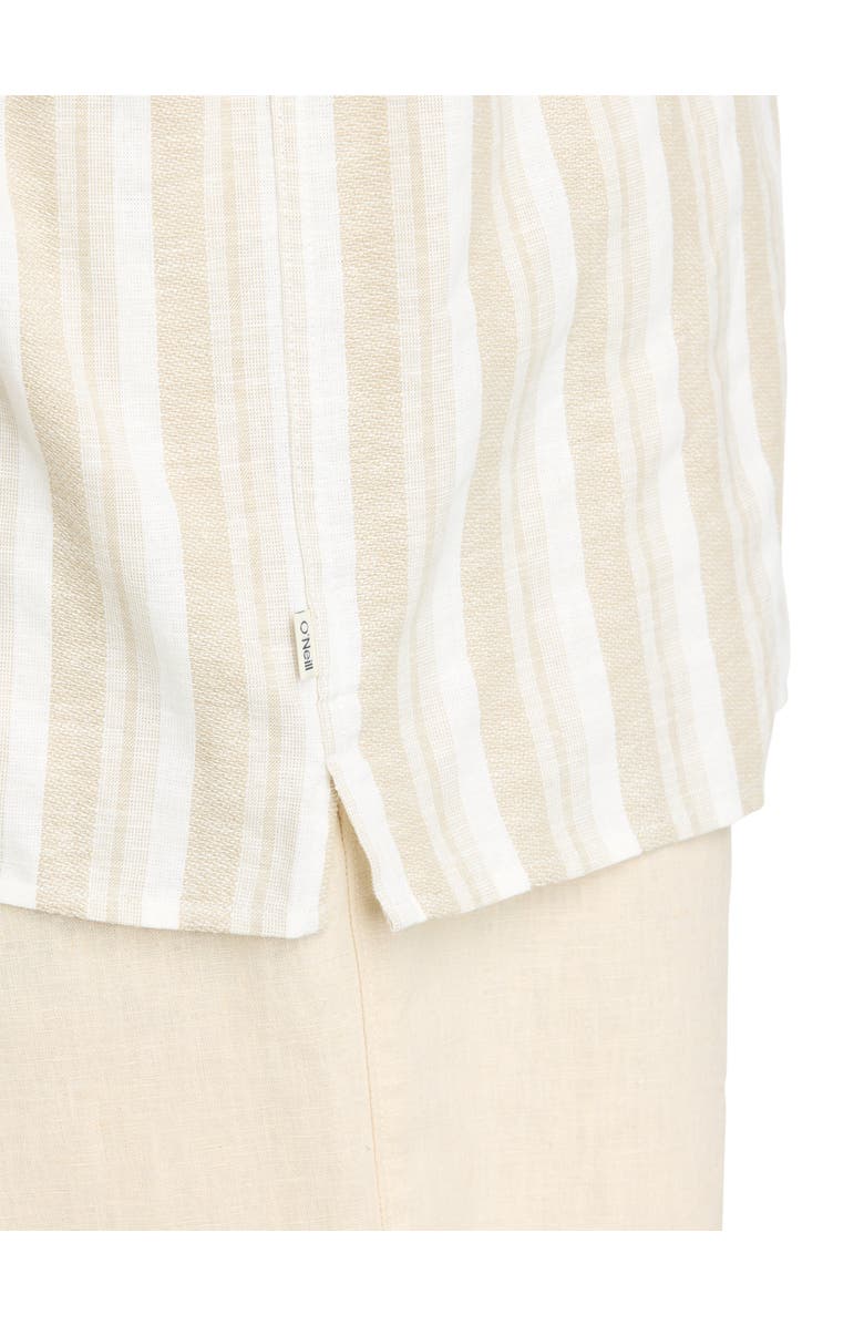 O'Neill Big & Tall Striped Sport Shirt, Alternate, color, Light Khaki
