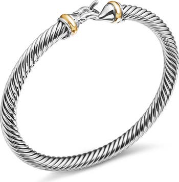 Cable Classic Buckle Bracelet with 18K Gold, 5mm