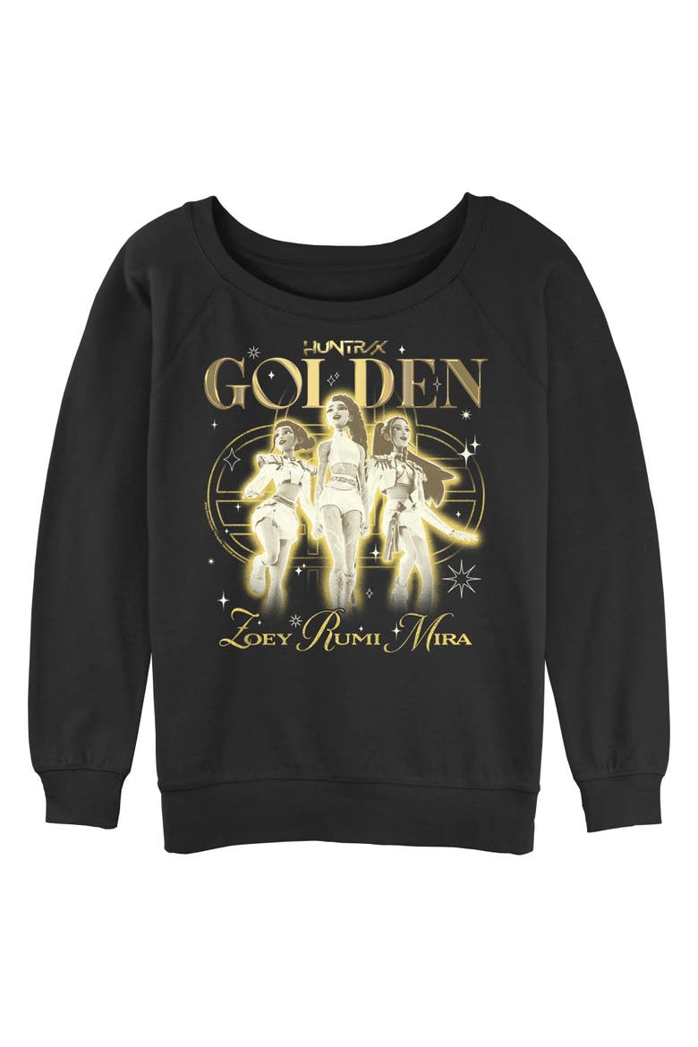Junior's KPop Demon Hunters Huntrix The Golden Girls  Sweatshirt, Main, color, Black