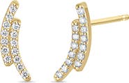 Bony Levy Solstice 18K Yellow Gold Diamond Bar Stud Earrings