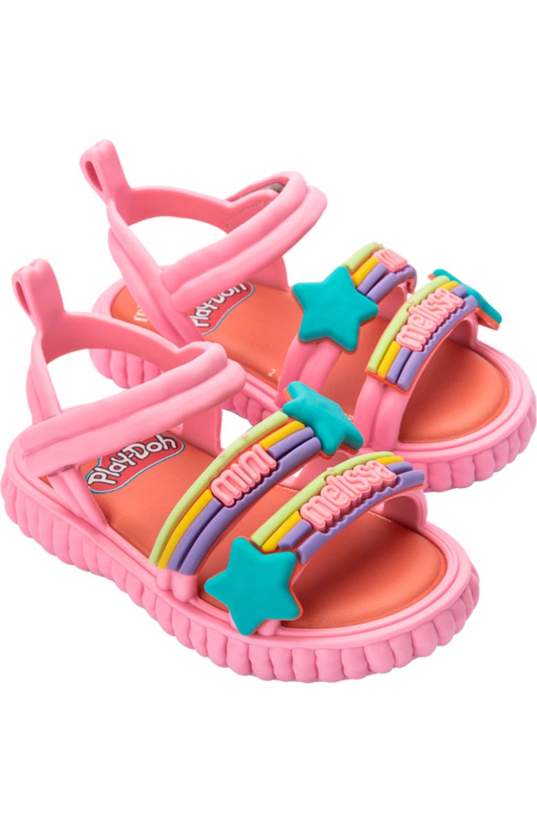 Mini Melissa Kids
Create Play Doh Sandal, Main, color, Pink/ Orange