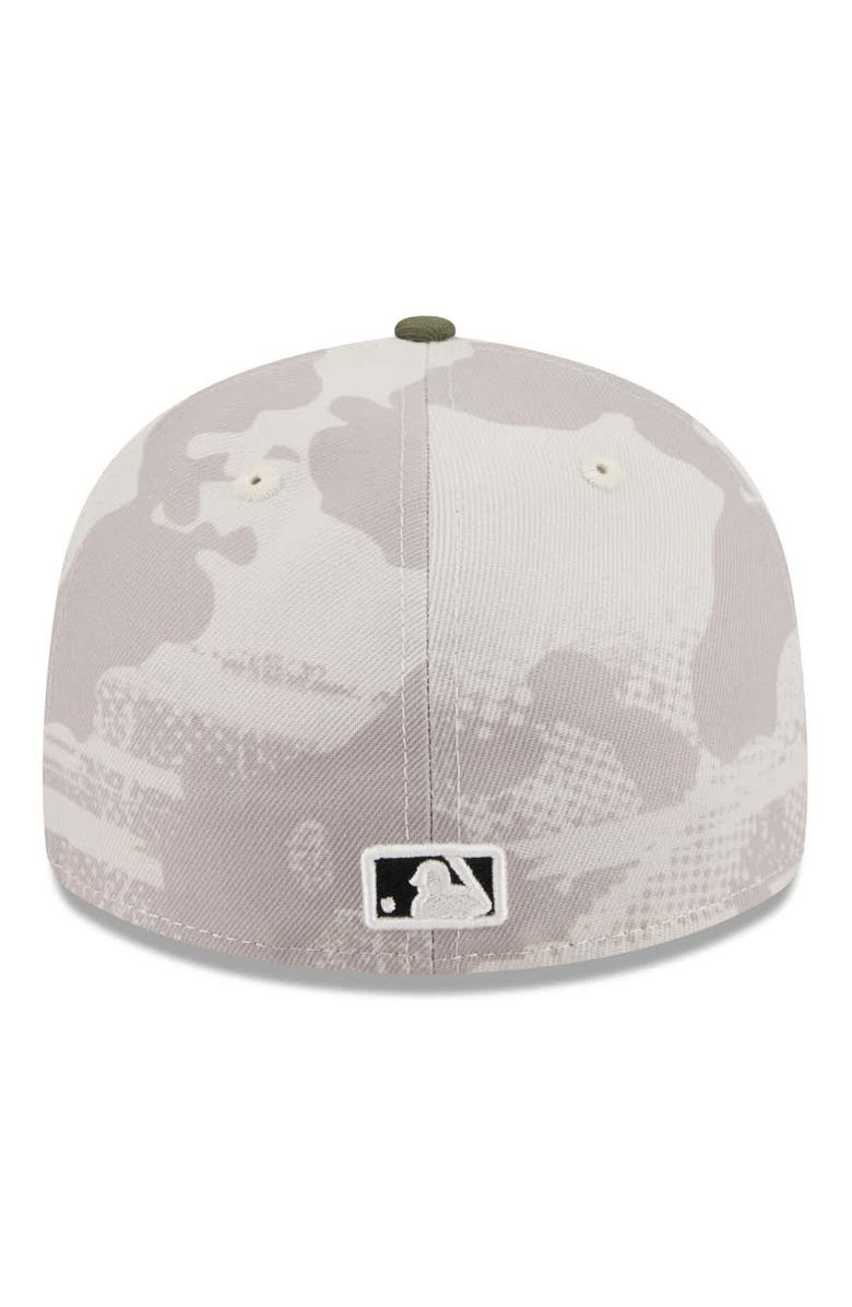 New Era Men's New Era Light Beige/Olive Chicago Cubs 2025 Armed Forces Day Low Profile 59FIFTY Fitted Hat, Alternate, color, Light Beige