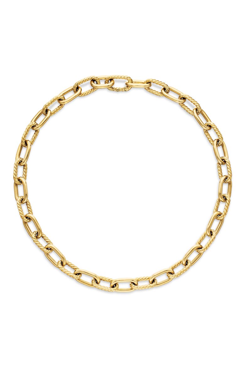 DY Madison® Chain Necklace in 18K Yellow Gold, 11mm, Alternate, color, YELLOW GOLD