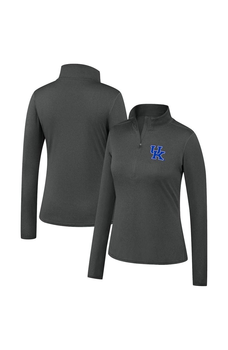 TOP OF THE WORLD Women's Top of the World Heathered Charcoal Kentucky Wildcats Olympus Half-Zip Jacket, Main, color, 