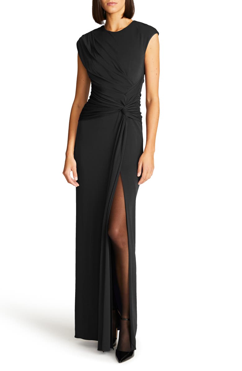 HALSTON Giovanna Matte Jersey Gown, Main, color, 