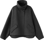 MANGO Wool Blend Oversize Jacket