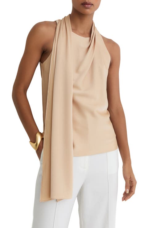 Taylor Crepe Scarf Neck Top