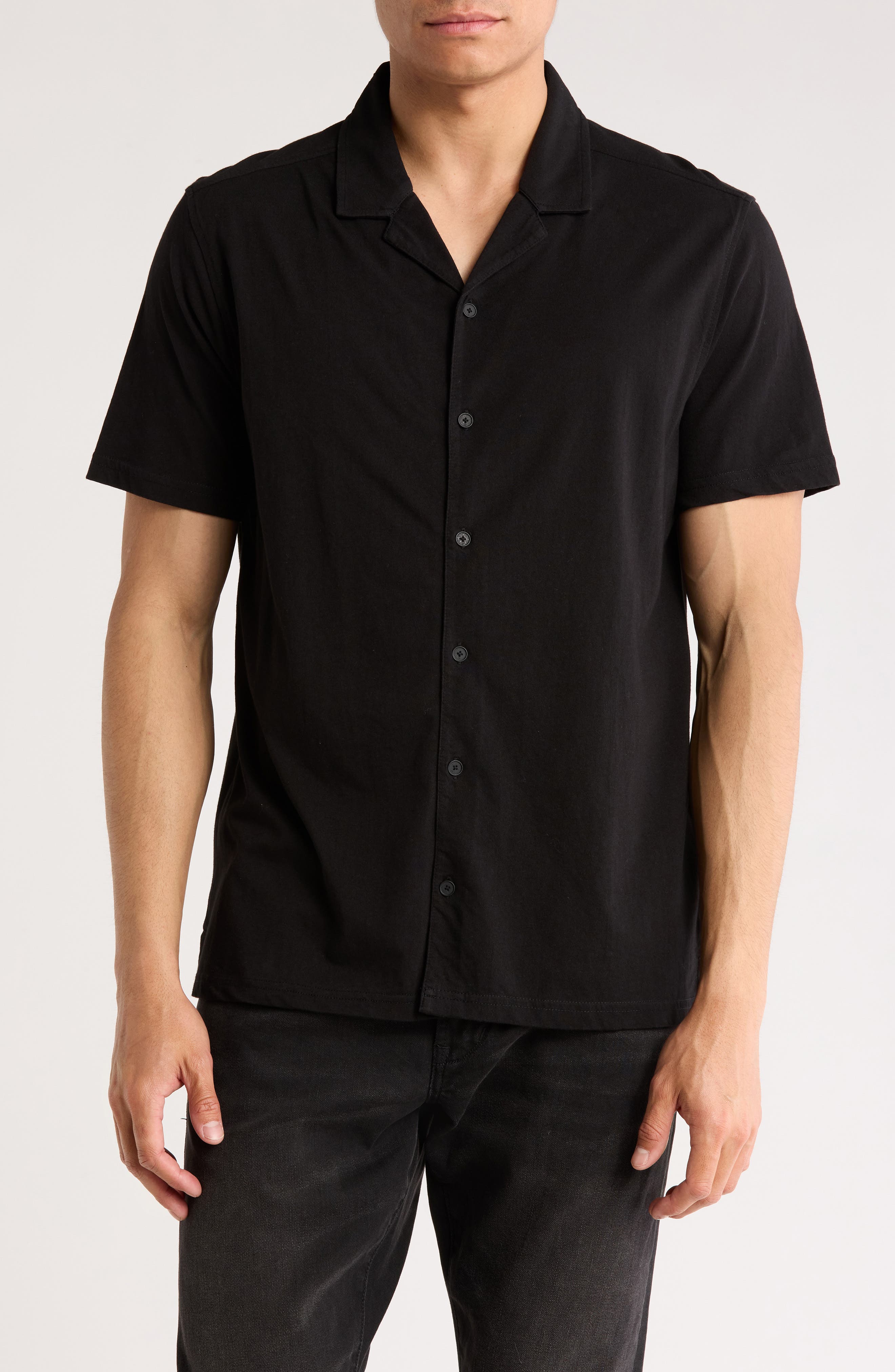 John Varvatos Brewer Organic Cotton Camp Shirt