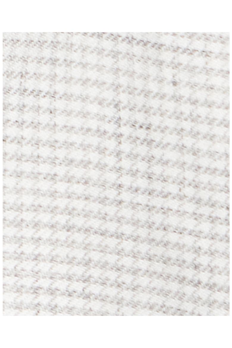 Micro Houndstooth Linen Blend Minidress, Alternate, color, WHITE MULTI