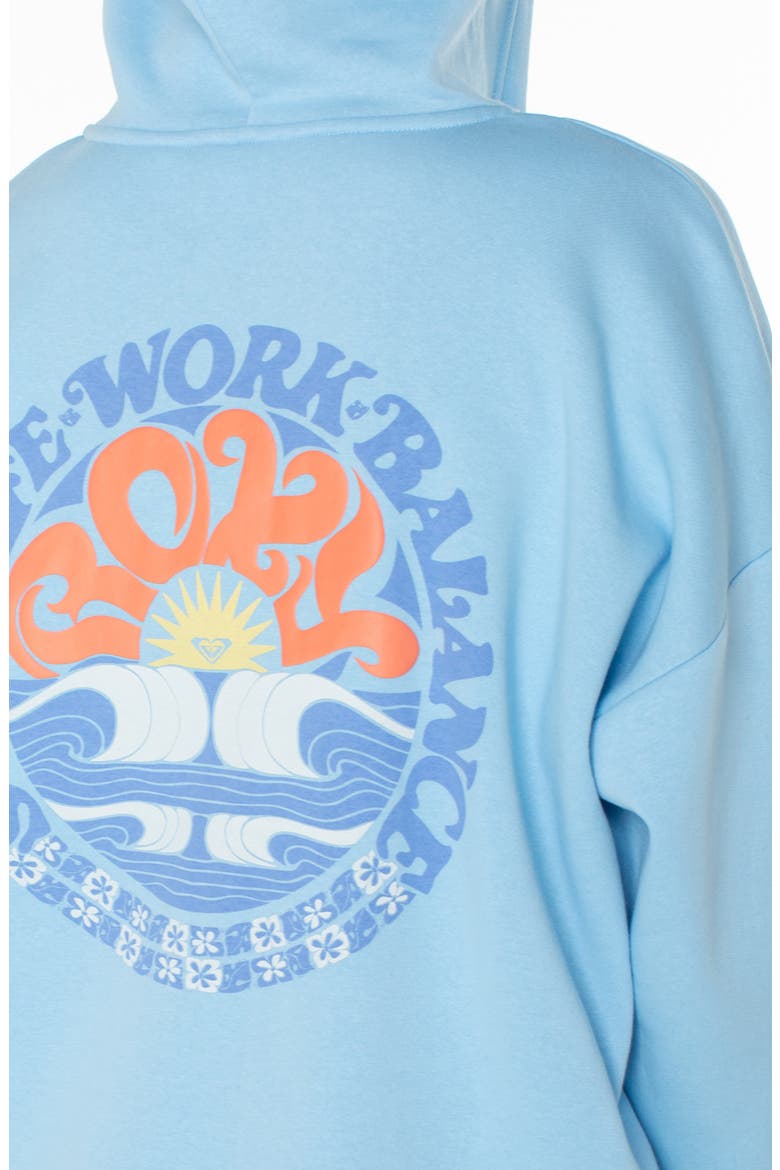 Evening Lineup Full Zip Fleece Graphic Hoodie, Alternate, color, AIRY BLUE