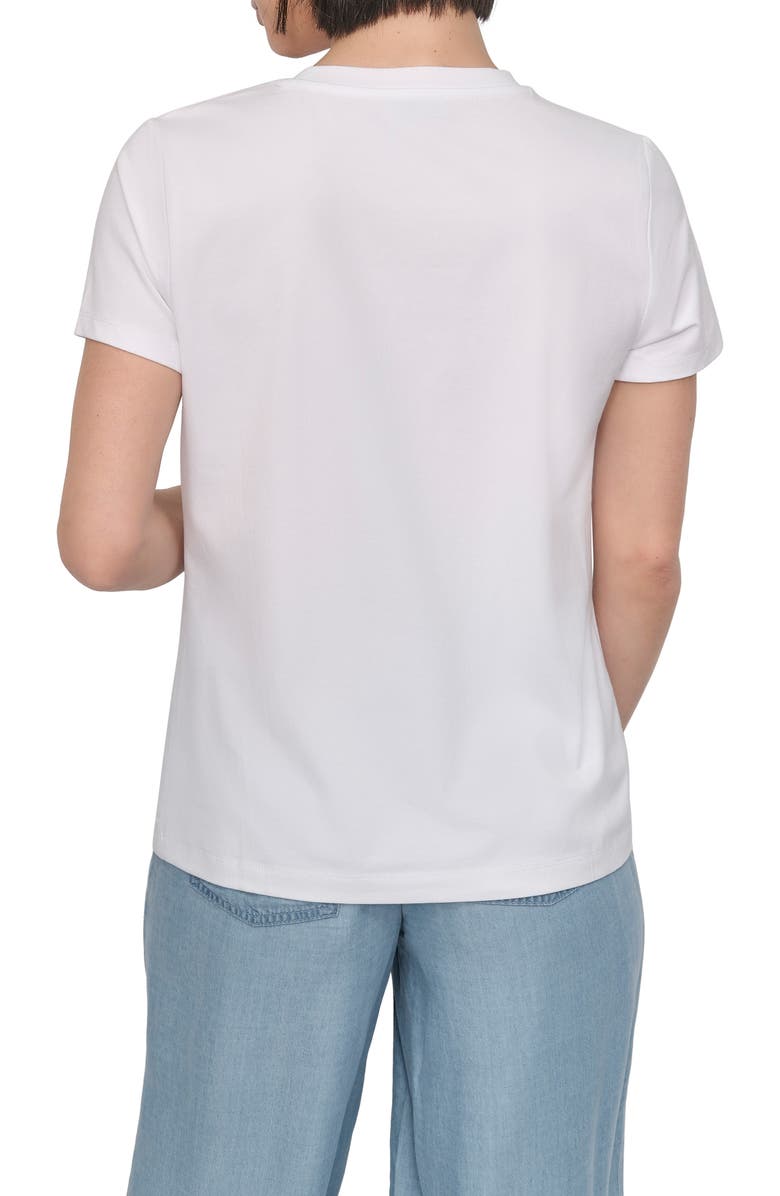 DKNY 5th Avenue Graphic T-Shirt, Alternate, color, White