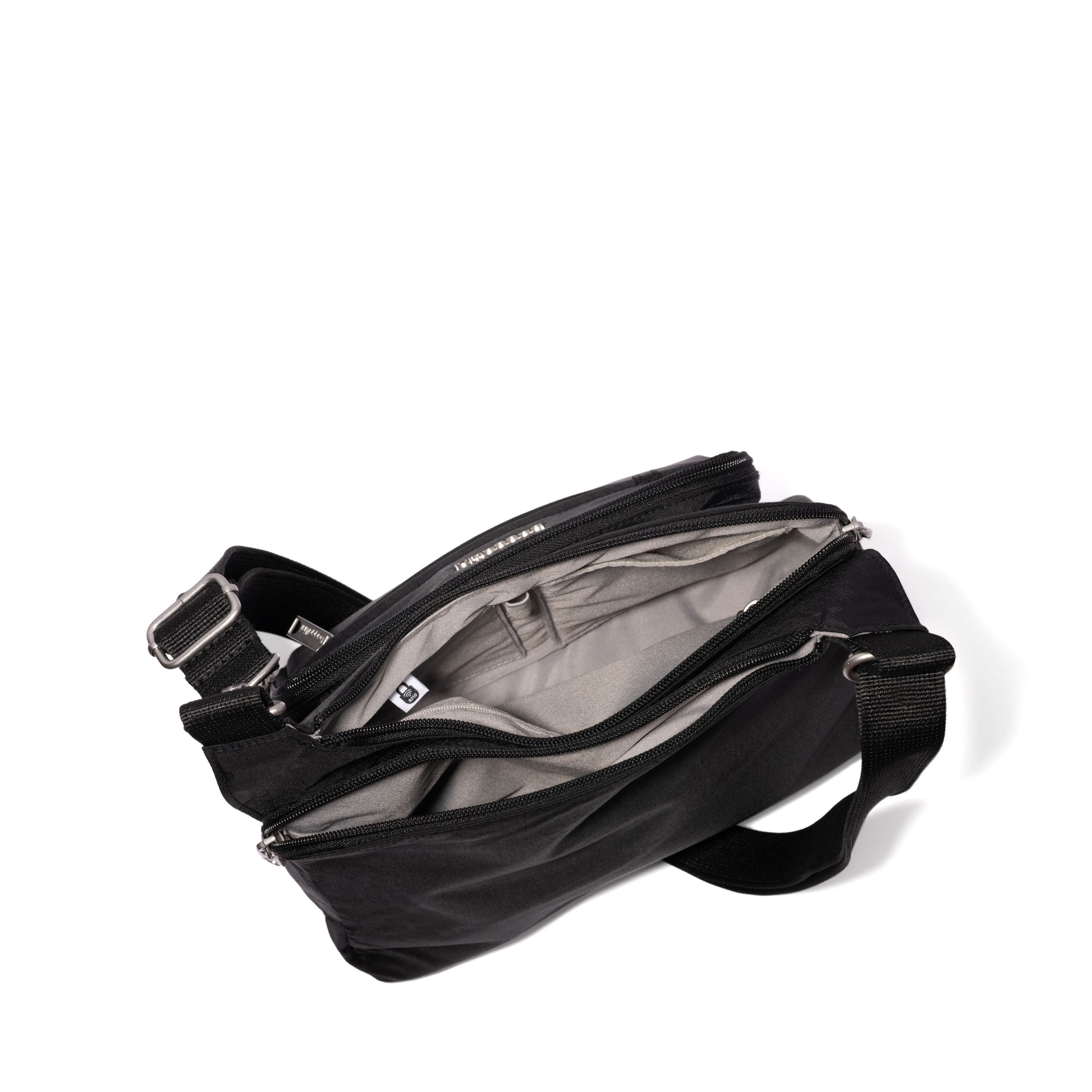 BAGGALLINI Securtex Anti-Theft Crossover Crossbody, Alternate, color, Black