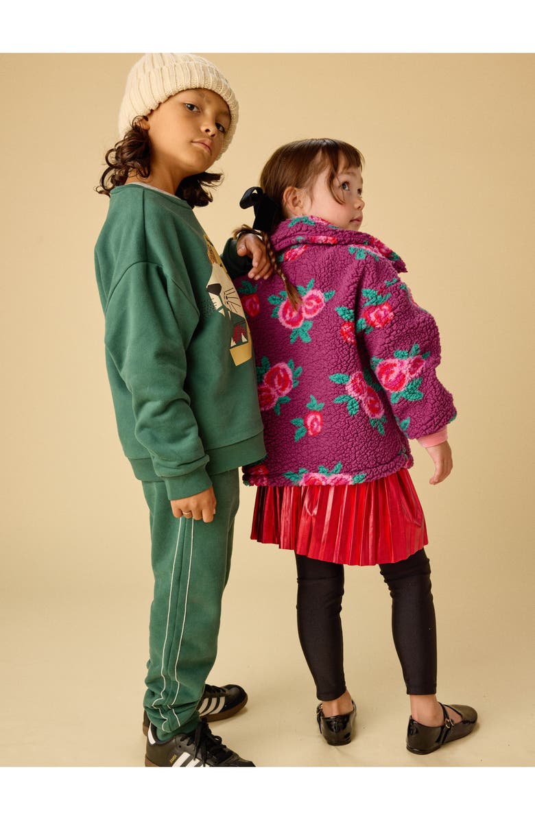 Tea Collection Side Stitch Joggers, Alternate, color, Jungle