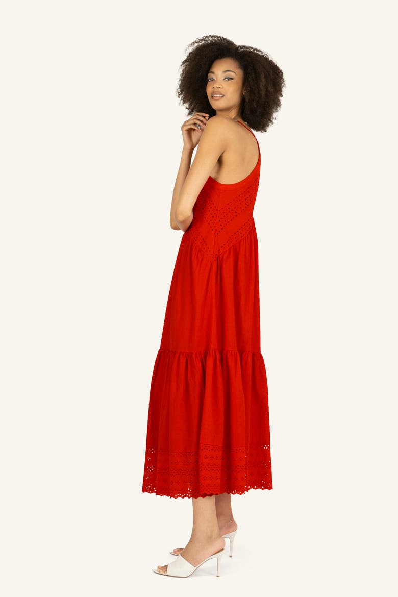 Daniella Dress, Alternate, color, Cherry Red