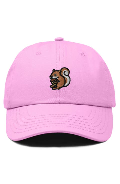 Squirrel Embroidered Outdoor Cap