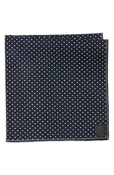 Polka Dot Cotton Pocket Square