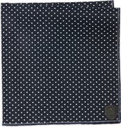 CLIFTON WILSON Polka Dot Cotton Pocket Square