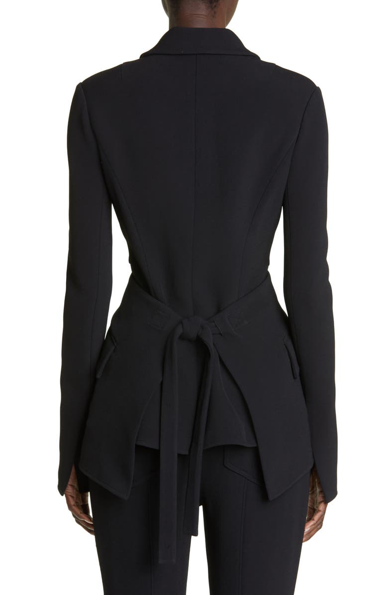 Proenza Schouler Bistretch Crepe Peplum Blazer, Alternate, color,