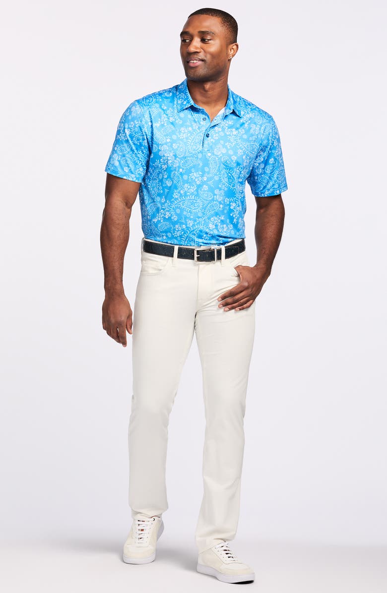 Robert Graham Alstead Knit Polo, Alternate, color, Slate Blue