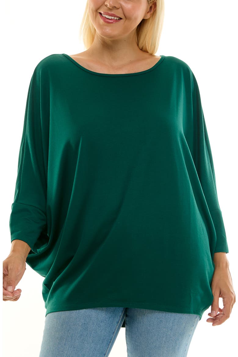 Dolman Sleeve Tunic, Main, color, EMERALD