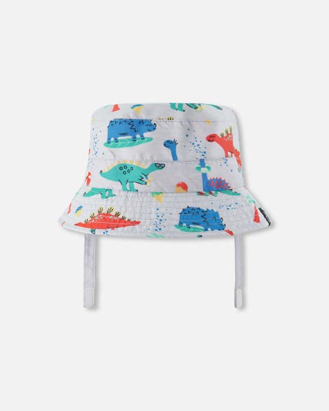 Recycled Polyester Dinosaur Print Beach Hat (Baby)