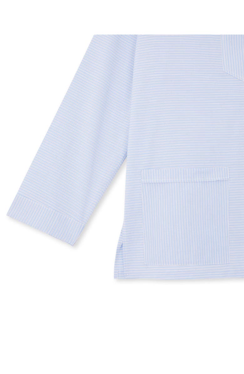 Fortela Striped Popeline Shirt, Alternate, color, Light Blue