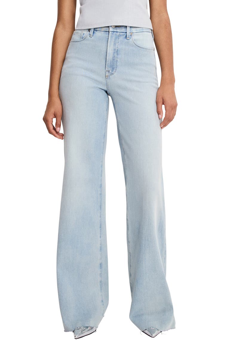 Soft-Tech Good Waist Palazzo Jeans, Main, color, INDIGO1145