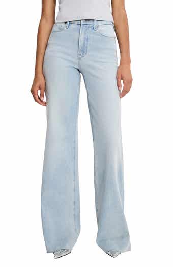 Good American Soft-Tech Good Waist Palazzo Jeans