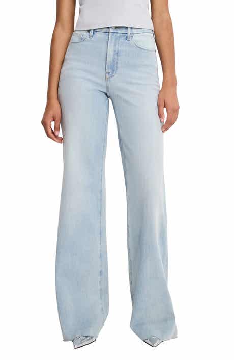 Good American Soft-Tech Good Waist Palazzo Jeans