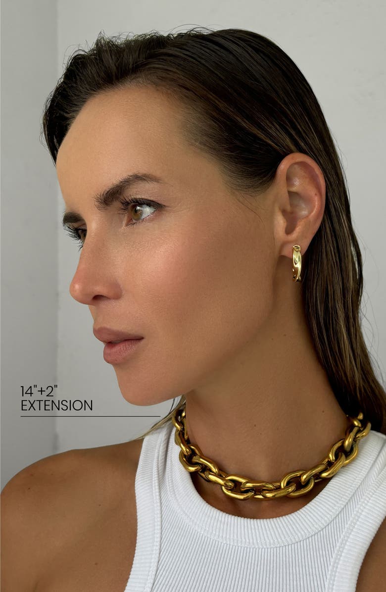 st. Moran Chunky Oversize Chain Necklace, Alternate, color, Gold