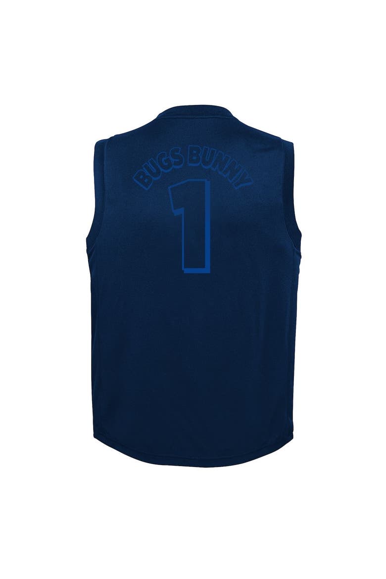 Youth Navy Dallas Mavericks Space Jam 2 Slam Dunk Mesh Tank Top, Alternate, color, Navy