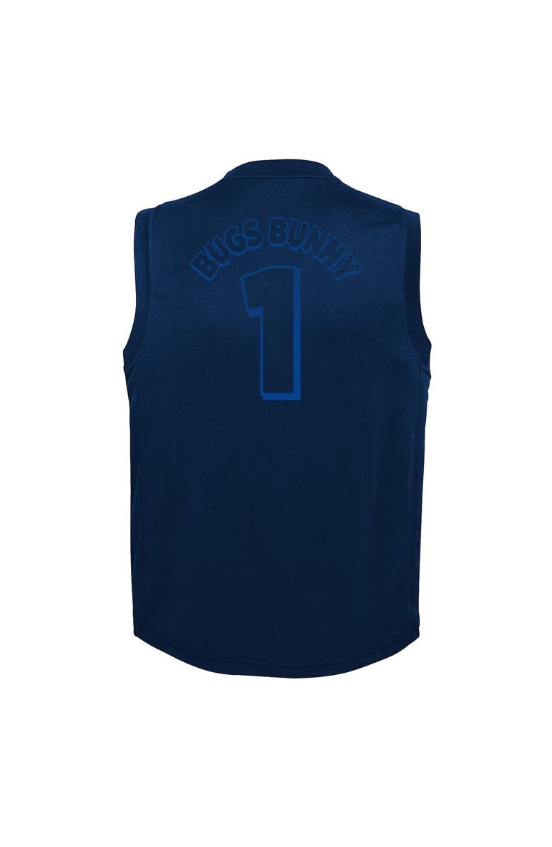 Outerstuff Youth Navy Dallas Mavericks Space Jam 2 Slam Dunk Mesh Tank Top, Alternate, color, 